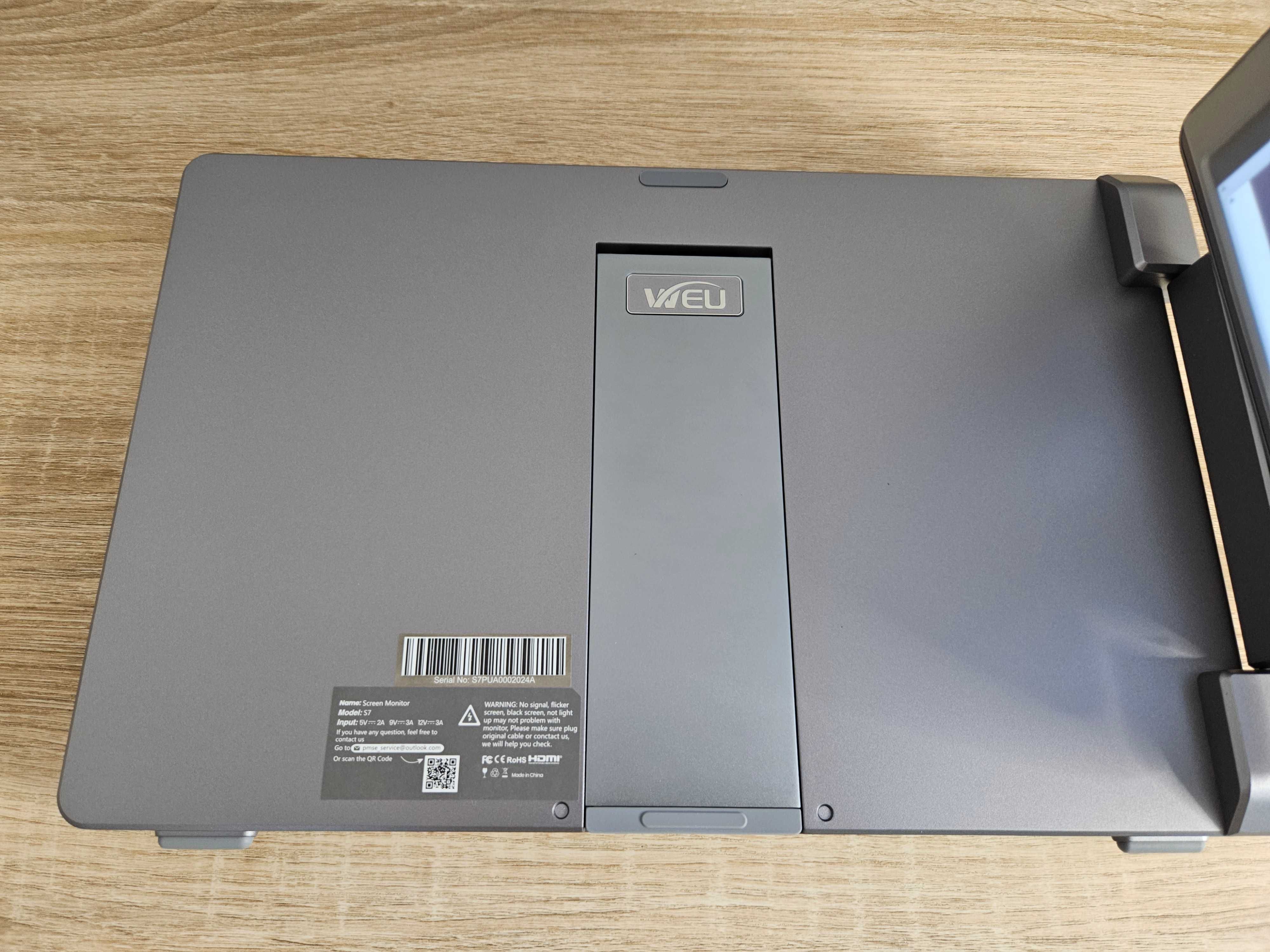 Портативный монитор WEU S7 14"с Двумя дисплеями 1200P|IPS|USB C|HDMI