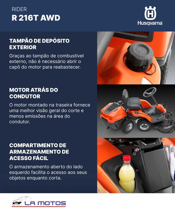 Rider corta-relva R 216T AWD