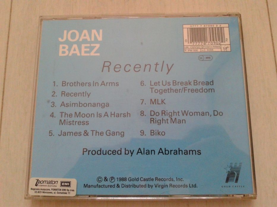 Joan Baez - Recently CD