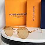 Okulary przeciwsłoneczne LV Louis Vuitton żółte szkła monogram okrągłe