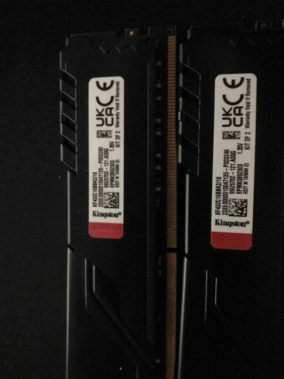 опперативная память DDR 4 по (8гб х 1)