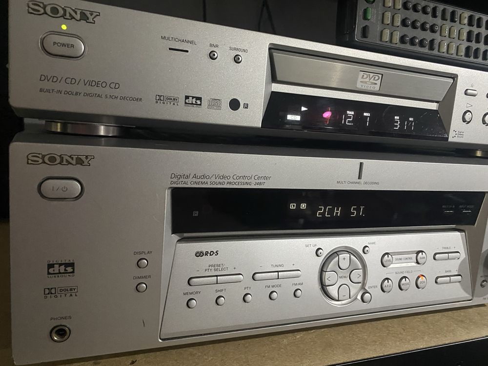 Amplituner plus odtwarzacz dvd Sony
