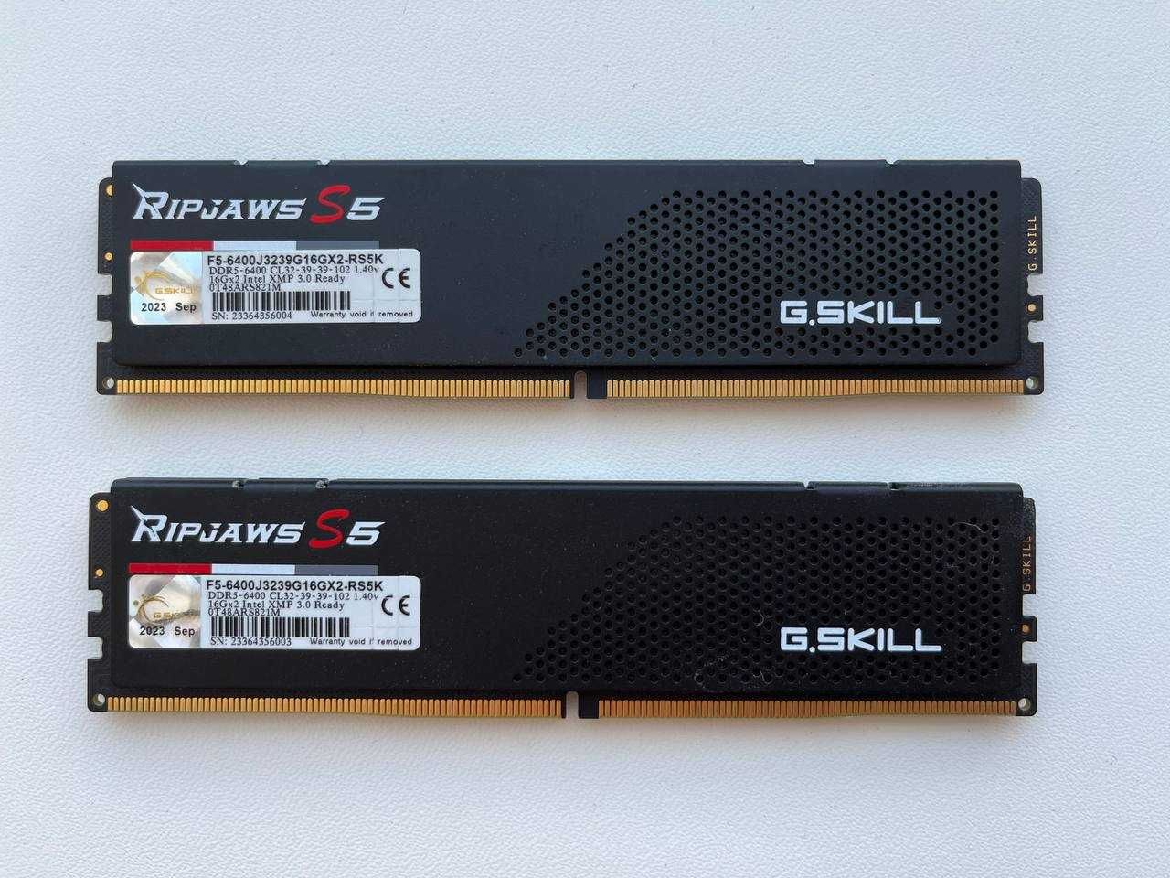 Оперативна пам'ять G.Skill 32 GB (2x16GB) DDR5 6400MHz 6400J3239G16GX2