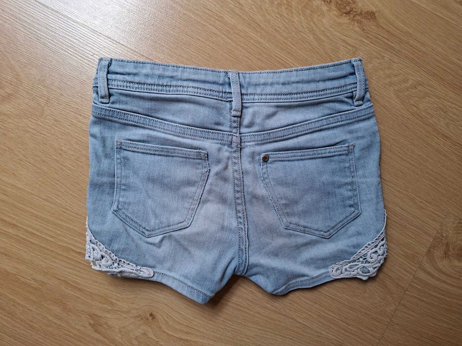 Calções de ganga H&M menina. Tamanho 7-8