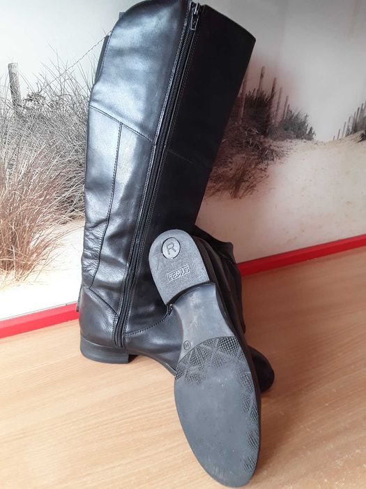 Kozaczki damskie wysokie -skóra, Tamaris 40