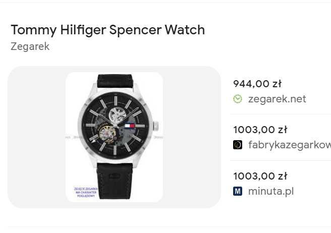 Zegarek Tommy Hilfiger Spencer - męski