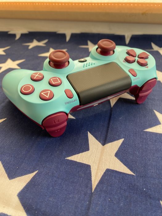 Dualshock 4, джойстик, геймпад для playstation 4 ягідний