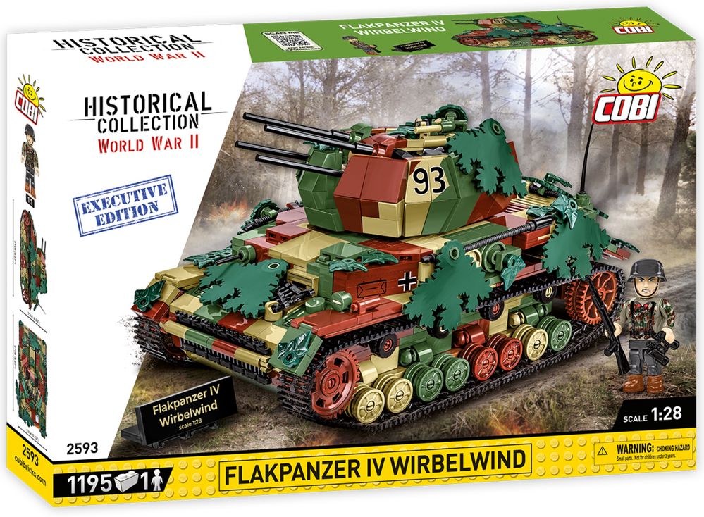 Klocki cobi 2593 czołg FLAKPANZER IV WIRBELWIND EX.