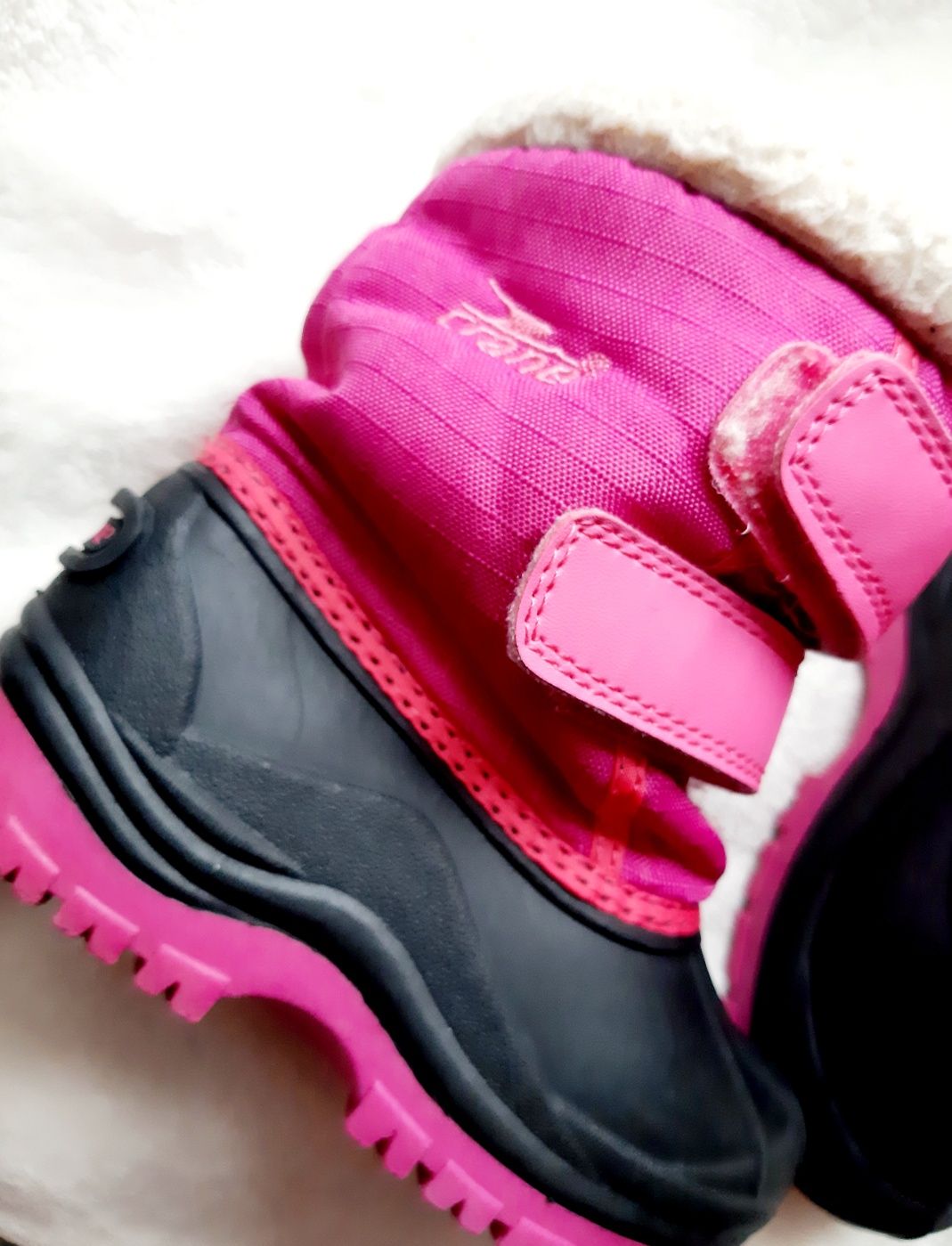 Ботинки сапожки 24 размер непромокаемые резиновыедля девочки с утеплит