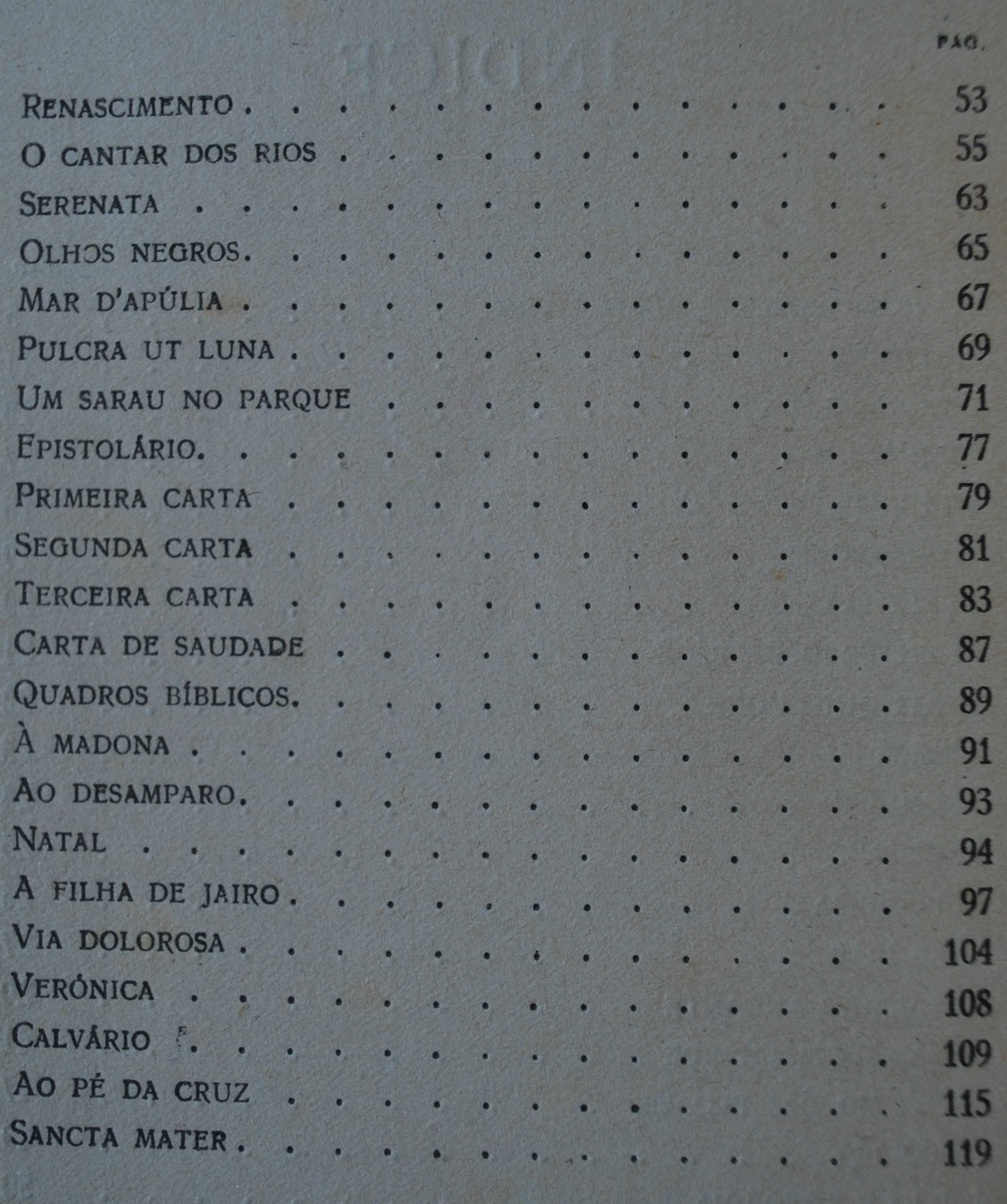 Cantares (Versos de Saudade) de Victor França - 1ª Edição 1924