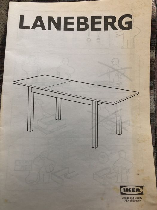 Стіл білий Ikeя вінтаж роскладний