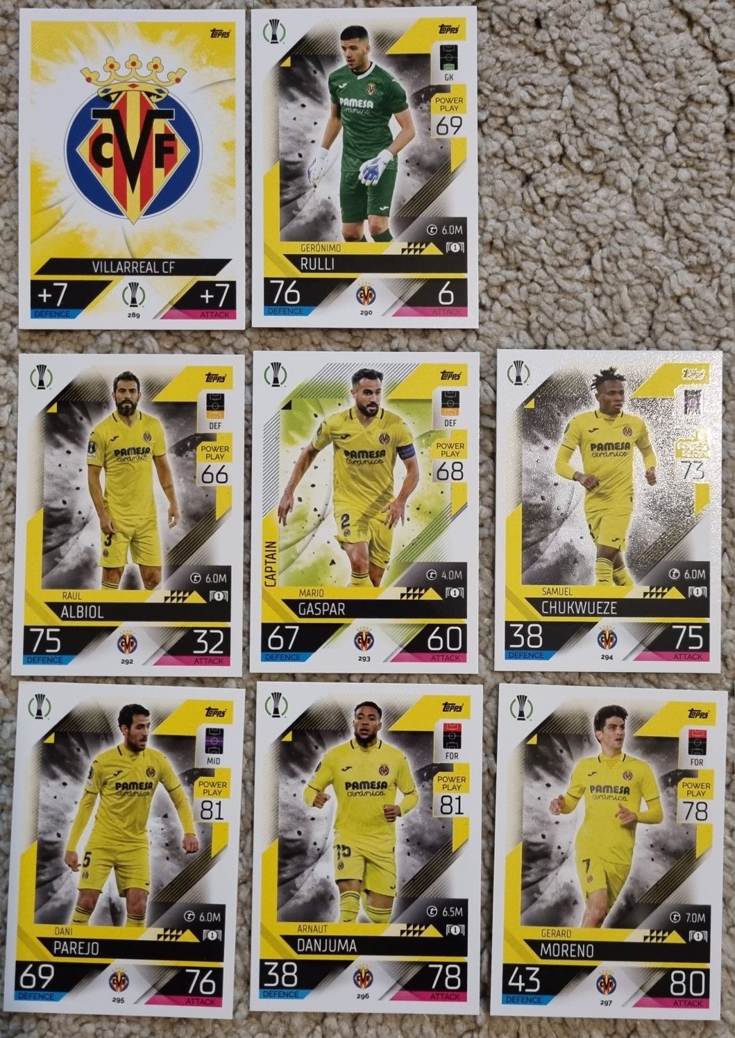 Match attax 22 23 lote cartas