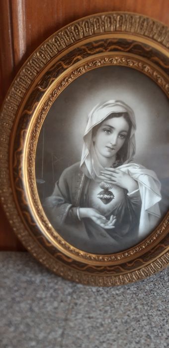 Conjunto de 2 Quadros Sagrado Coração