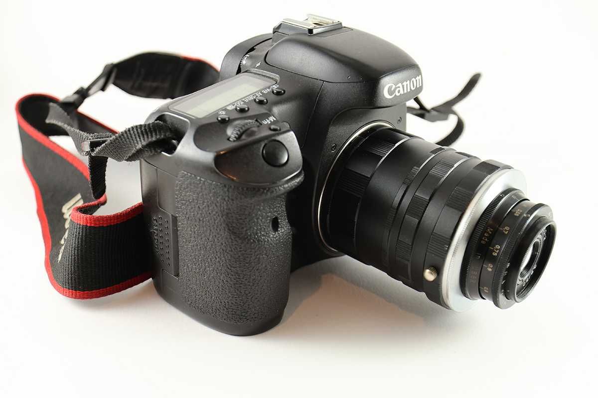 Canon Eos 7d body + akcesoria + mieszek makro + obiektyw Industar