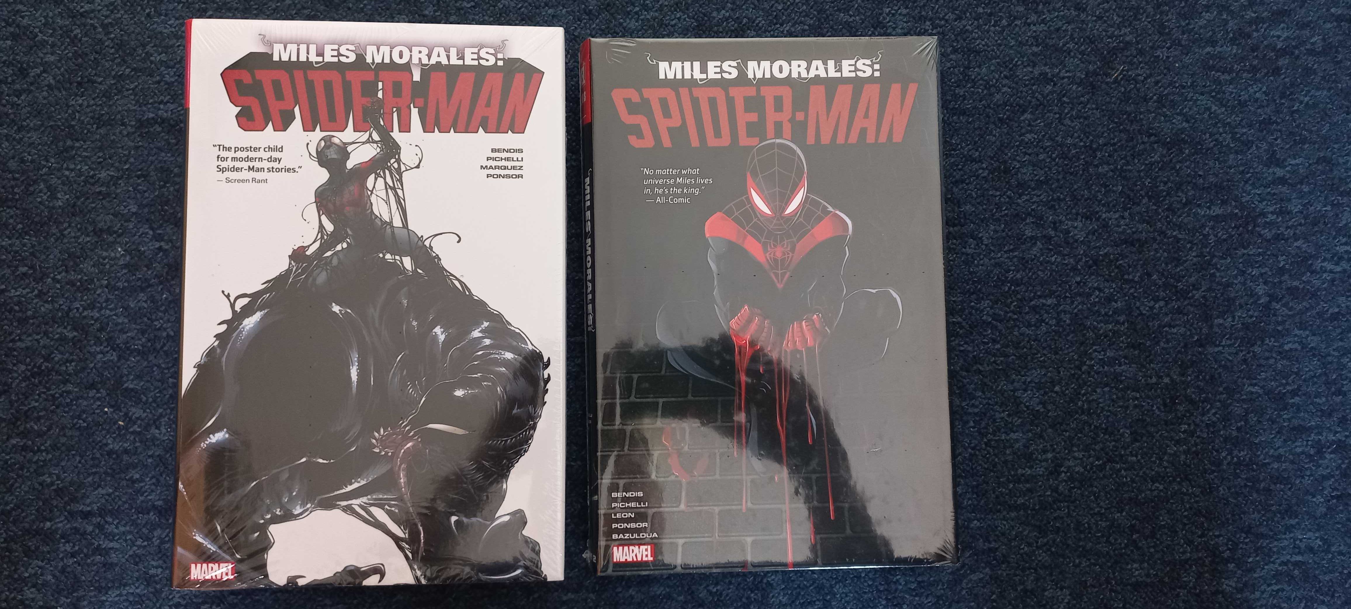 Spider-man Miles Morales by Bendis omnibus vo.1 + vol.2 DM cover folia