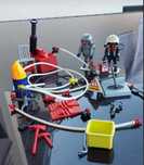 Bombeiros com bomba de agua  playmobil set 4825