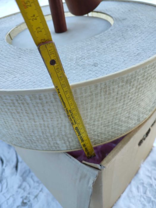 Tekowa Lampa - żyrandol - Teak - vintage - design