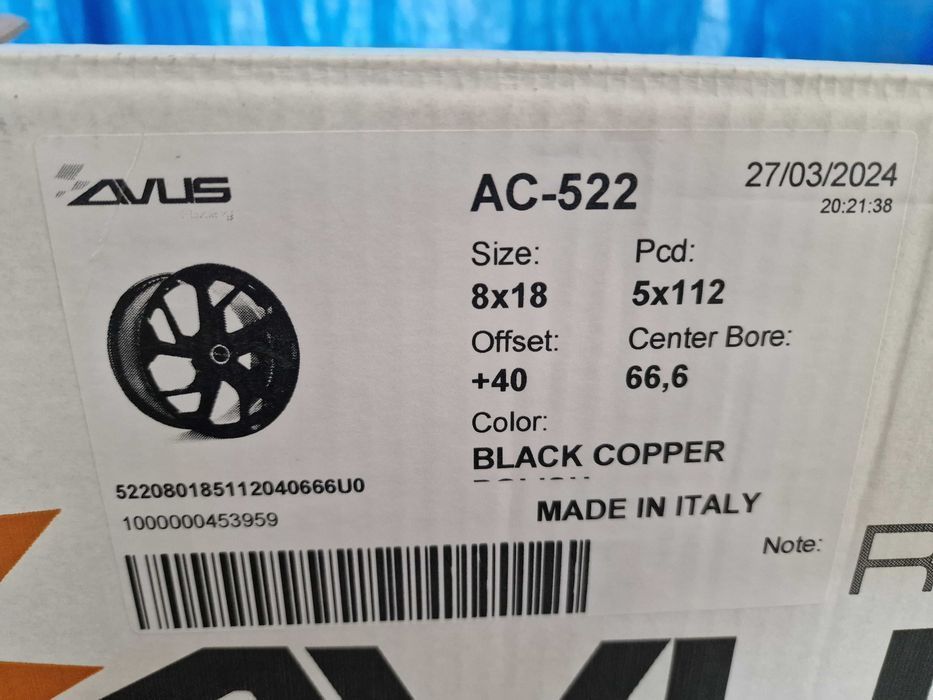 NOWE oryginalne alufelgi AUDI 18" 5x112 A4 A5 A6 A8 Q5 Q7 Czarny Miedz