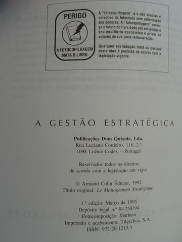 A Gestão Estratégica de Michel Weill - 1ª Edição