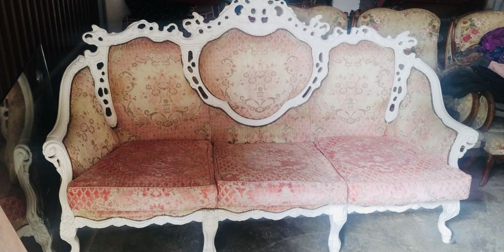 Barokowa sofa i fotele retro meble
