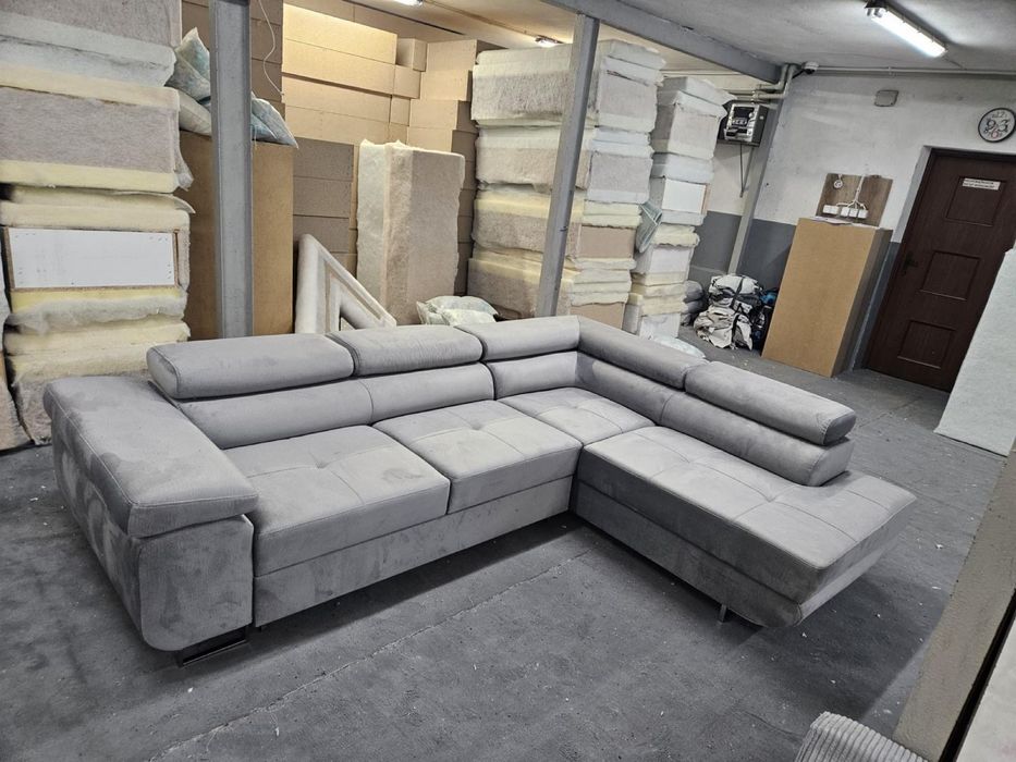 Narożnik Jimi, regulowane zagłówki, duży narożnik