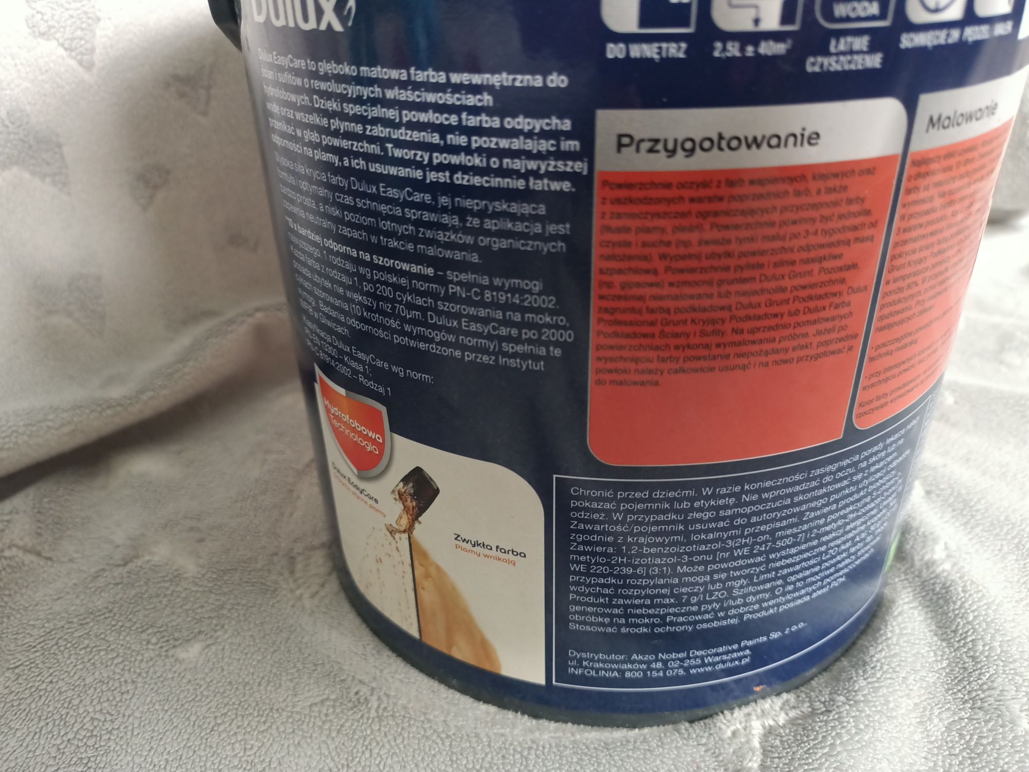 farba Dulux easycare bezbłędny błękit 2.5l