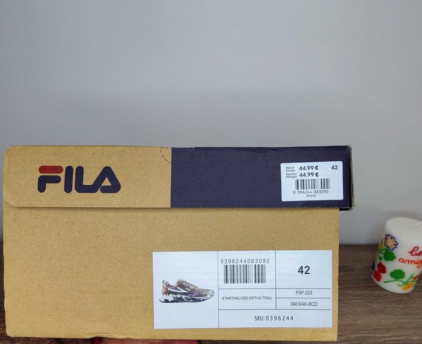 Sapatilhas Fila Starting Running Homem Verde "NOVAS "(42)