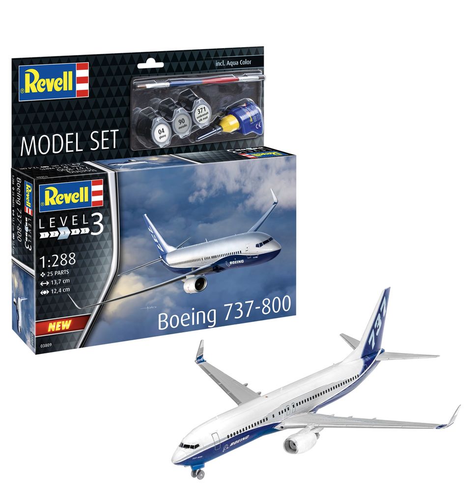 MODEL do sklejania  SET 03809  Revell 63809 samolot BOEING 737-800