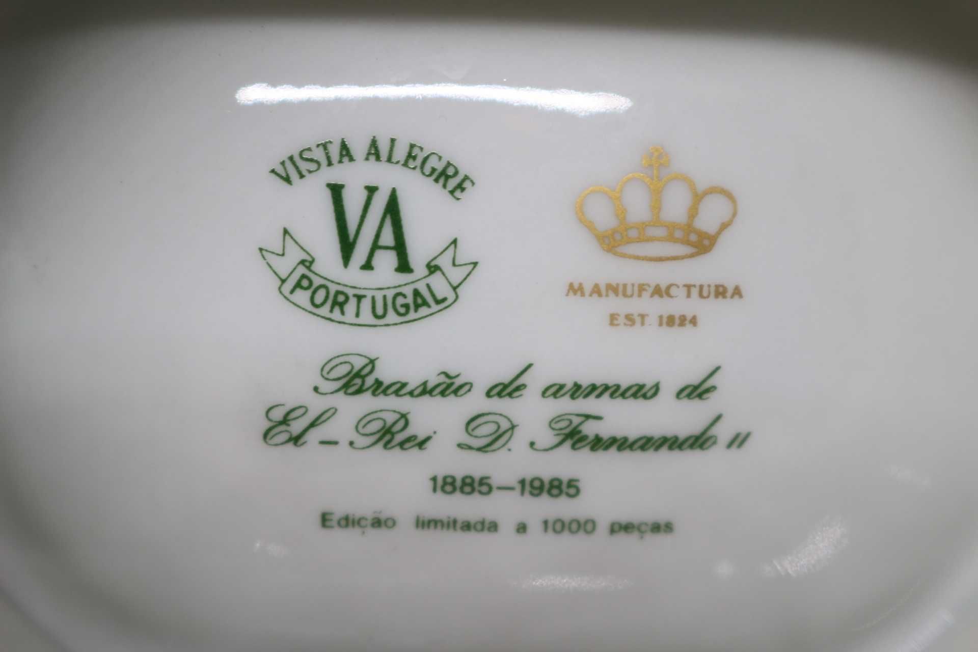 Saleiro Vista Alegre Brasão D. Fernando II Ed. Lim 1000 peças
