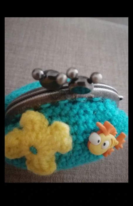 Porta moedas feito à mão