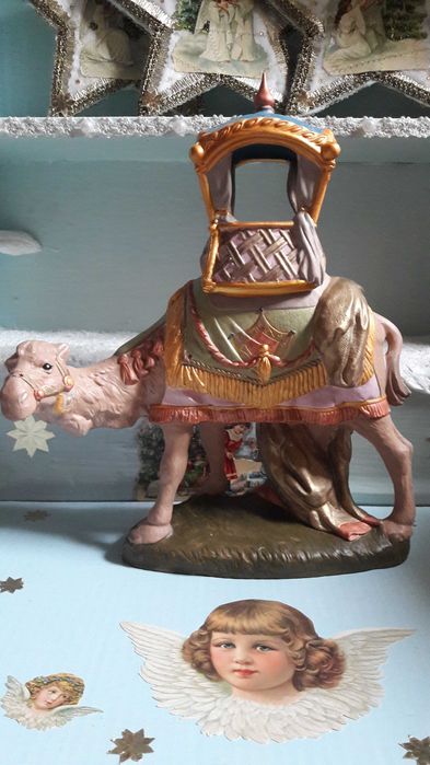 Figurki do szopki bożonarodzeniowej. Wielbłąd.