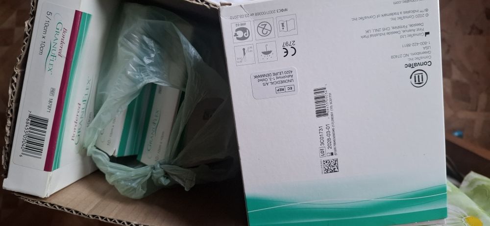 Opatrunek Granuflex 10x10cm 10szt. na odleżyny