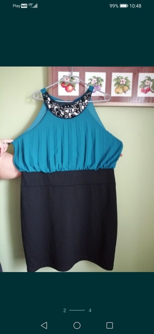 Sukienka suknia wieczorowa elegancka wesele roz 50 48