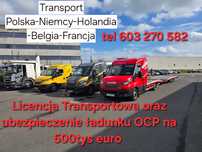 ERYŚ Transport Samochodów Niemcy,Belgia, Holandia Licencja i Ocp