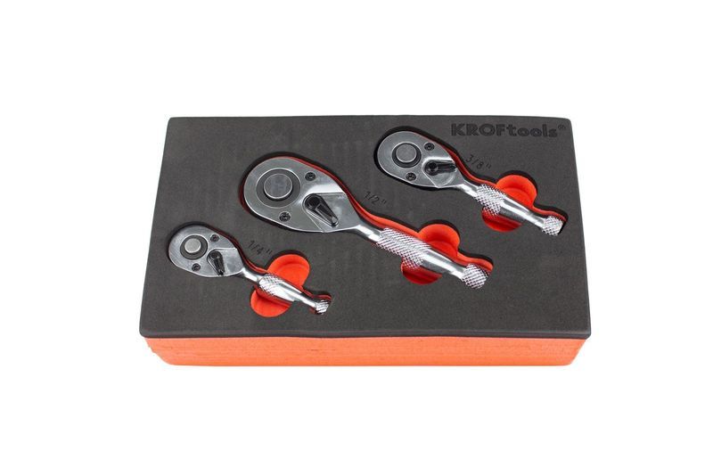 Jogo de Mini Roquetes 1/4", 3/8" & 1/2" - 72 Dentes - 8557