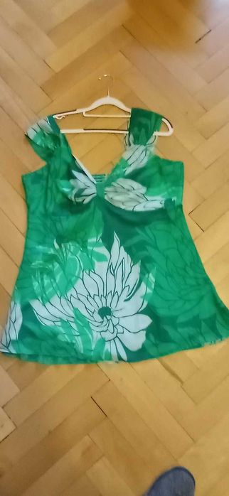 Bluzka , tunika letnia zielono biała Changes by Together r.16