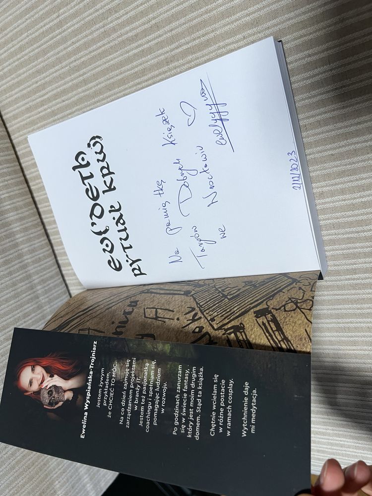 Autograf . Evi Deth Tom 1 Rytuat krwi Ewelina Wyspianska-Trojniarz