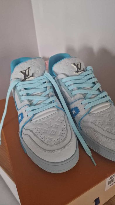 Buty Louis Vuitton by Tyler blue meskie, Sneakersy Size 46 -28,5 cm