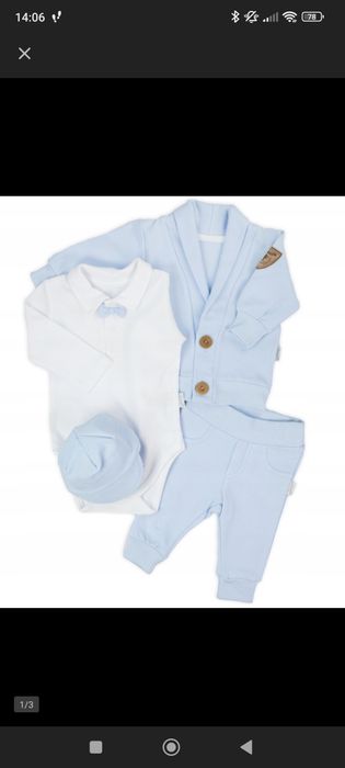 Ubranko i buty do chrztu