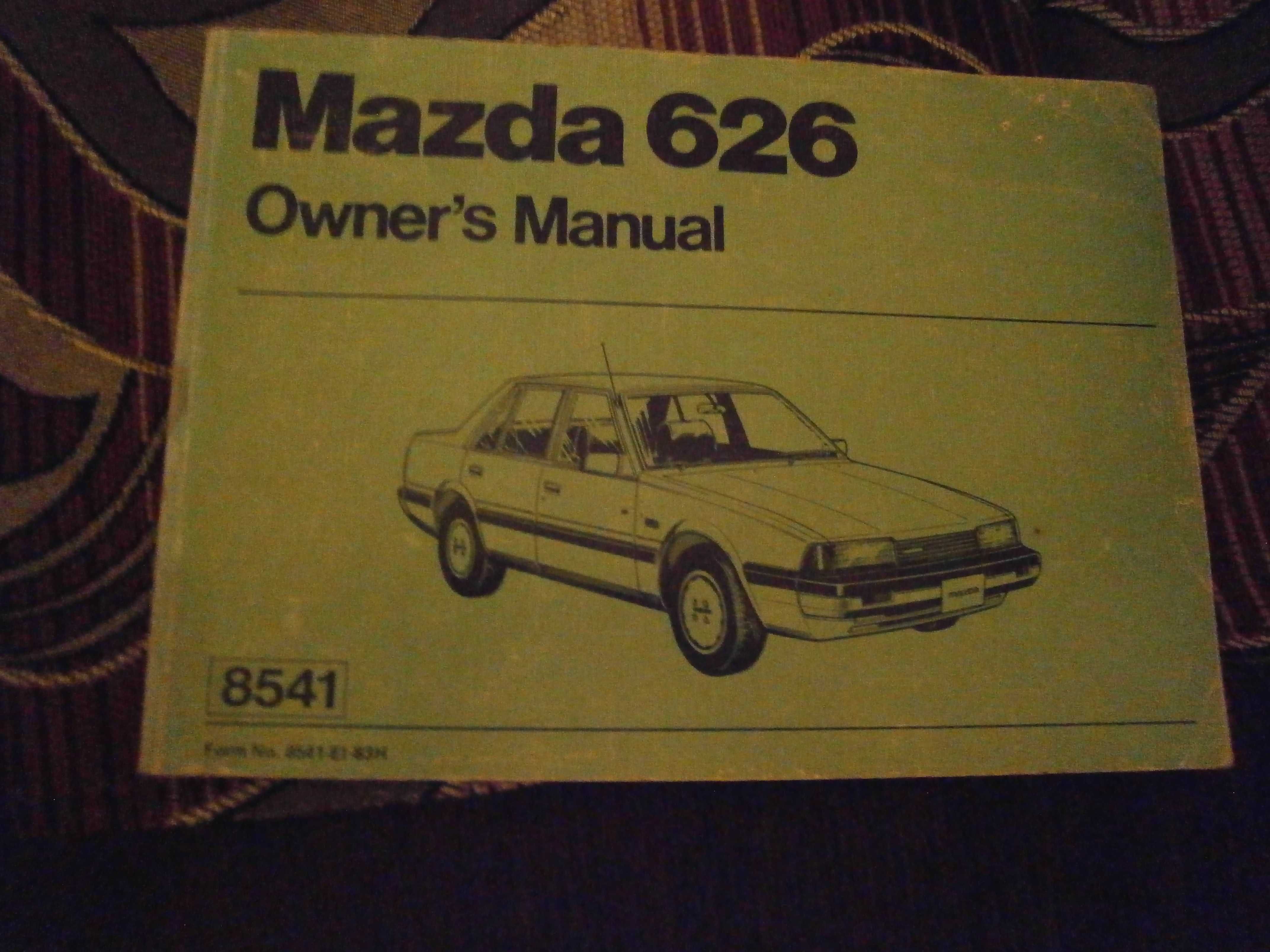 Książka obsługi Mazda 626