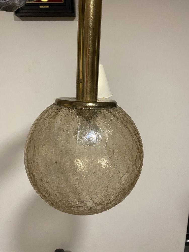 Lampa szklana kula duza