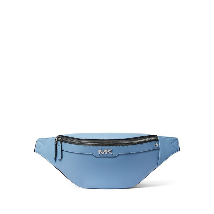 Сумка на пояс (бананка) с натуральной кожи Michael Kors Varick Blue