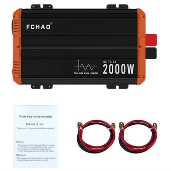 Інвертор 2000Вт/4000Вт 12-220В з чистою синусоїдою (перетворювач напру