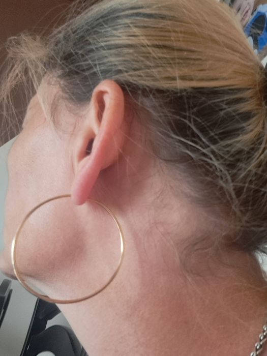 Kolczyki koła złote pr.585