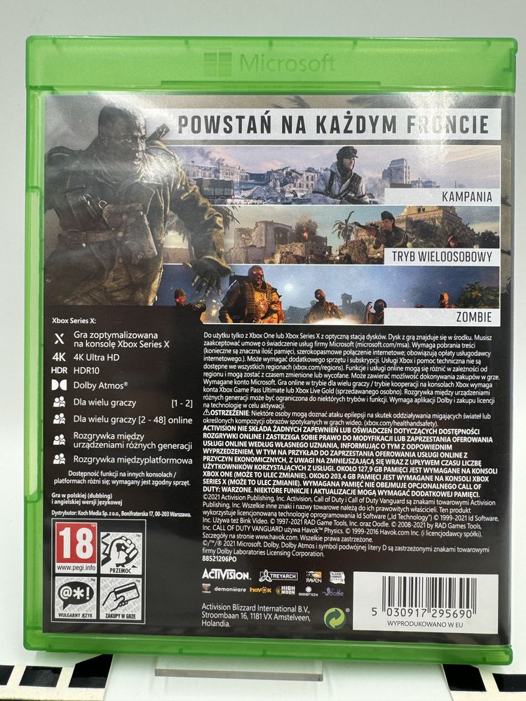 PL Call Of Duty Vanguard Xbox One Series Gwarancja