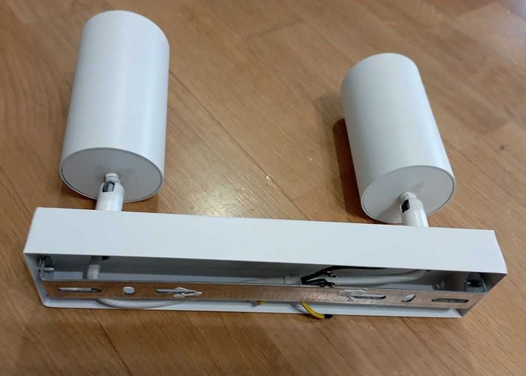 Zestaw 6 lamp. białe, podwójne reflektory, GU10