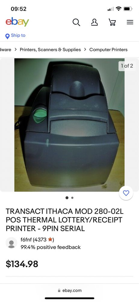 Термопринтер TRANSACT MOD 280-02L