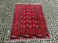 Antyczny dywan kaszmir wzór Art Deco Turkmen 165x115 galeria 8 tys