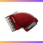 Akordeon klawiszowy HOHNER Bravo 60 basów + akcesoria, czerwony, NOWY