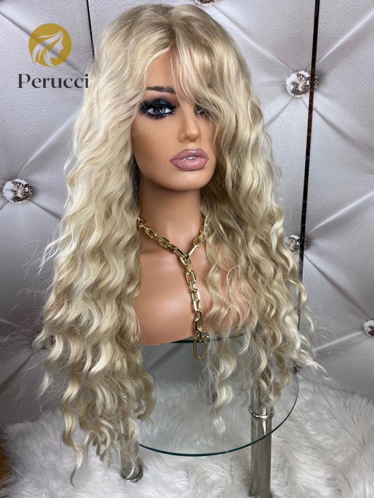 Peruka afroloki loki krecone blond kanekalon 3d wlosy premium